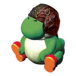 Poetato mascot wearing a badly fitting Goldrim